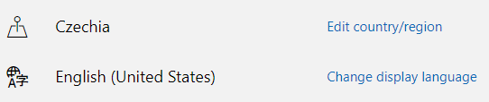 Czechia, English (United States)