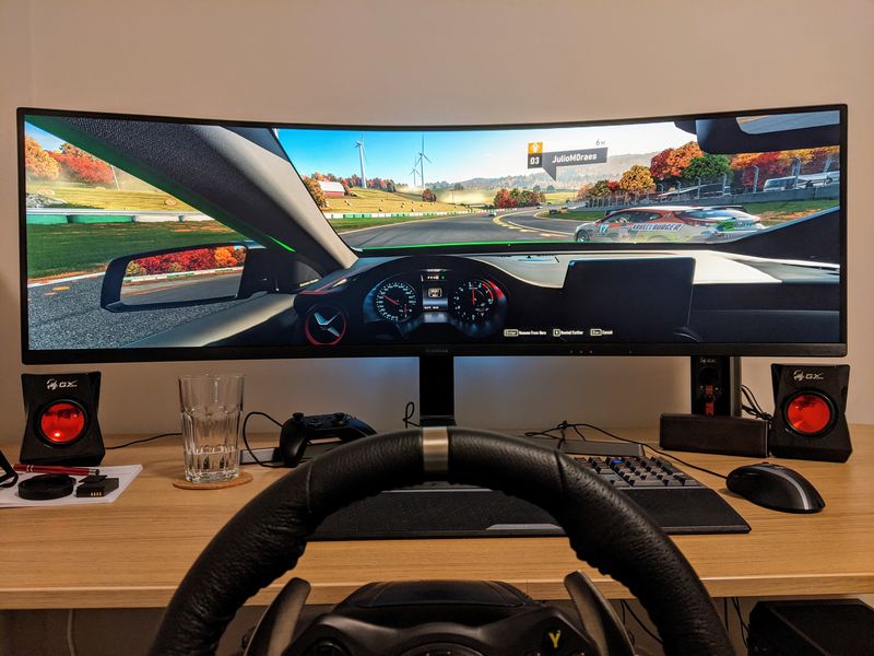 Forza Motorsport 7 on a super ultrawide screen